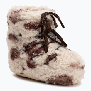 Moon Boot Icon Low Curly Damen Schneestiefel aus Rindsleder