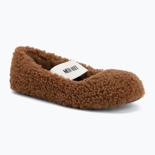 Damen Ballerinas Moon Boot Shearling Ballerina cognac