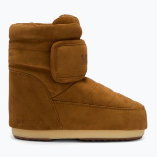 Damen-Schneestiefel Moon Boot Icon Strap Suede cognac