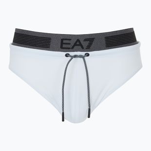 Herren EA7 Emporio Armani Logo Tape Badeslip weiß
