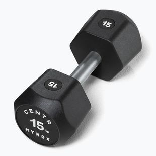 Kurzhantel Centr Urethane Dumbbell Centr x Hyrox 15 kg black