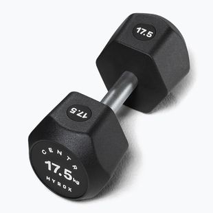 Kurzhantel Centr Urethane Dumbbell Centr x Hyrox 17,5 kg black