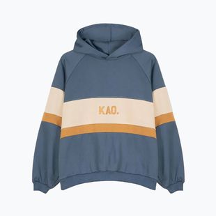 Kaotiko Damen Sweatshirt Evelyn preußen / haselnuss / beige