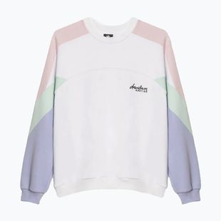 Kaotiko Elina Damen Sweatshirt weiß / rosat / grün / Traube