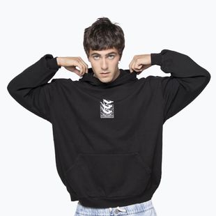 Herren Kaotiko Washed Cosmic Order Sweatshirt schwarz