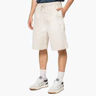 Herren Shorts Kaotiko Relaxed Canvas Pinzas Elfenbein