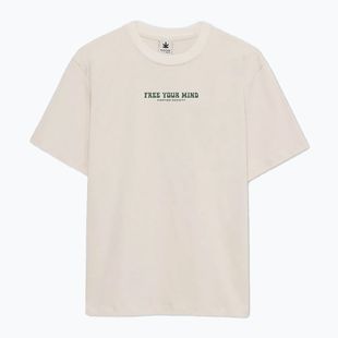 Herren Kaotiko M / C Free Your Mind Bio-Baumwolle Elfenbein T-shirt