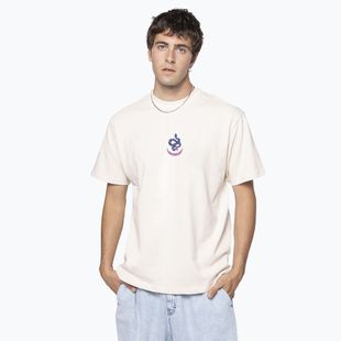 Herren Kaotiko M / C Wild Power Bio-Baumwolle elfenbeinfarbenes T-shirt