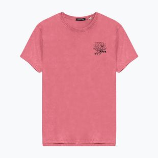 Herren Kaotiko Washed No Roles Flower rosa Flamingo T-shirt