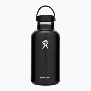 Hydro Flask Wide Flex Cap 64 Oz 1892 ml schwarze Reiseflasche