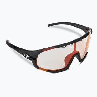 Tifosi Sledge Fototec mattschwarz/clarionrot phototrope Fahrradbrille