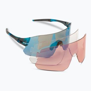 Tifosi Rail Clarion blau/ac rot/klar Fahrradbrille