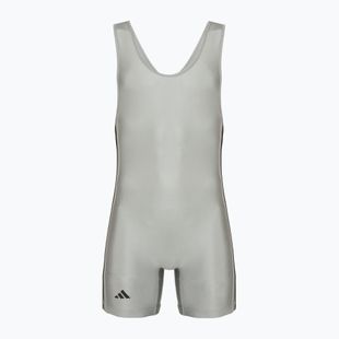 Herren-Einteiler adidas 3 Stripe Singlet grey/black