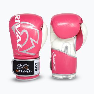Rival RB7 Fitness Plus Tasche rosa/weiße Boxhandschuhe