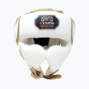 Boxhelm Rival RHG100 Professional Headgear white/gold