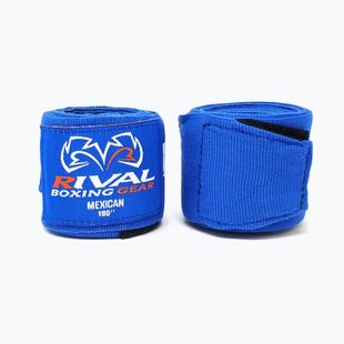 Rivalin Mexican Handwraps Boxbandagen 180 cm blau