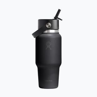 Thermoflasche Hydro Flask Wide Flex Straw Travel 621 ml black