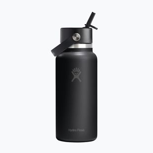 Thermoflasche Hydro Flask Wide Flex Straw 946 ml black