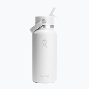 Thermoflasche Hydro Flask Wide Flex Straw 946 ml white