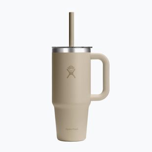 Becher Hydro Flask Travel Tumbler Clear Lid 710 ml oat
