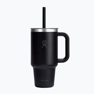 Thermobecher Hydro Flask Travel Tumbler Clear Lid black