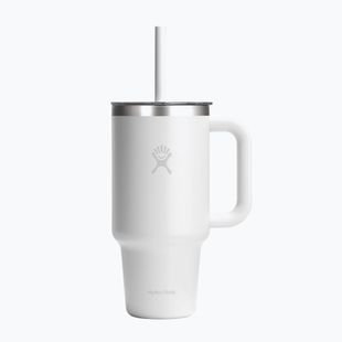 Thermobecher Hydro Flask Travel Tumbler Clear Lid white