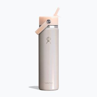 Thermosflasche Hydro Flask Wide Mouth with Flex Straw Cap 710 ml glimmer cream