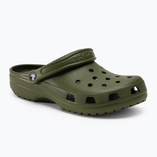 Herren Crocs Classic Armee grün Pantoletten