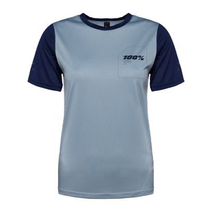 Kinder-Radtrikot 100% Ridecamp Jugend Jersey SS blau STO-46401-249-04