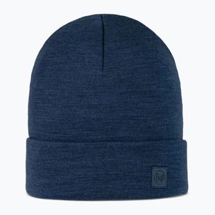 Wintermütze BUFF Heavyweight Merino Wool solid night blue