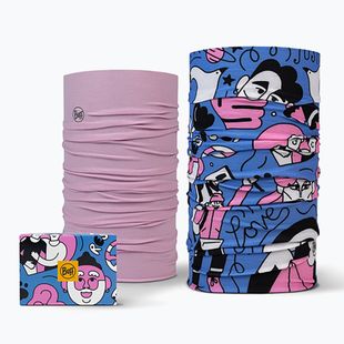 Chusty wielofunkcyjne BUFF Coolnet UV Twin Pack Love love