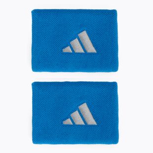 Schweißbänder fürs Handgelenk adidas Wristband L 2er Pack blue/grey