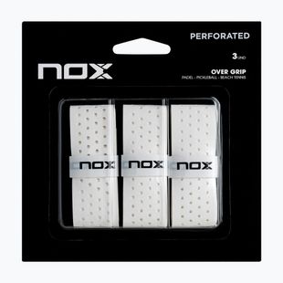 Padel-Overgrips NOX Pro Perforated Overgrip 3 pcs. white