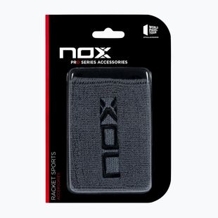 Schweißbänder fürs Handgelenk NOX Wristband with Logo 2 szt. grey/black