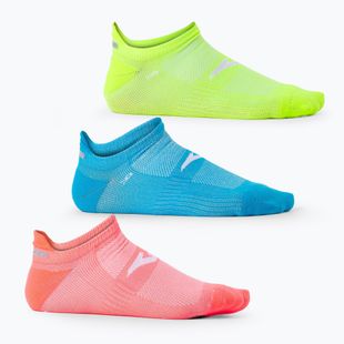 Joma Running Night Socken 3 Paar Fulor Koralle/Fluor gelb