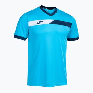 Herren-Tennisshirt Joma Court fluor türkis/navy