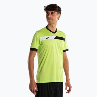 Herren-Tennisshirt Joma Court lime/schwarz