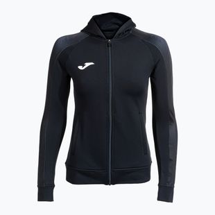 Damen Joma Elite XI Hoodie schwarz/anthrazit Laufsweatshirt