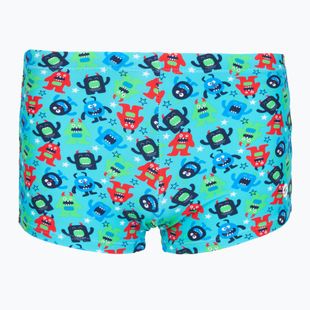 Kinder-Badeboxershorts RAS Monsters Trunks turquoise