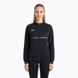 Women's Joma Record III Full Zip Laufsweatshirt schwarz