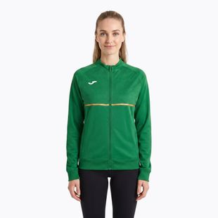 Damen Joma Record III Full Zip grünes Laufsweatshirt