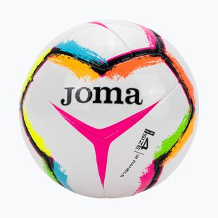 Fußball Joma Halley II weiß/fluor pink Größe 4