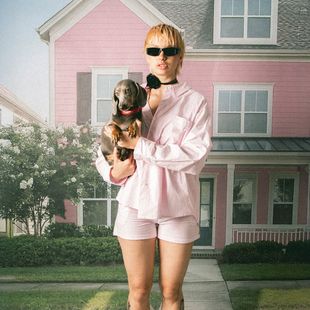 Damen Kaotiko Stripes Dark People rosa / weißes Shirt