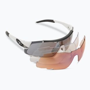 Tifosi Davos smoke/ac rot/klar Fahrradbrille