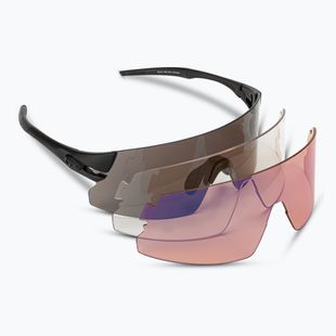 Tifosi Rail Xc Clarion blackout/rauch/ac rot/klar Fahrradbrille