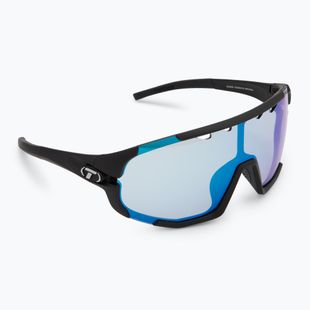 Tifosi Sledge Clarion Fototec mattschwarze/clarionblaue phototrope Sonnenbrille
