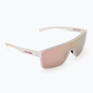 Tifosi Sanctum satinierte Sonnenbrille klar/rosa Spiegel