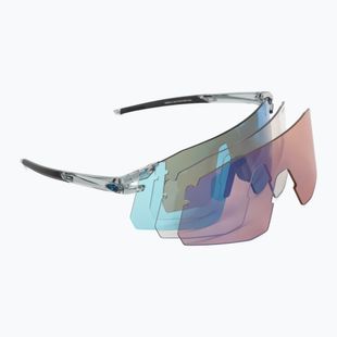 Sonnenbrille Tifosi Moab XC Clarion crystal smoke/clarion blue/ac red/clear