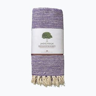 Yoga-Decke JadeYoga Recycled Cotton Hand Loomed Yoga purple