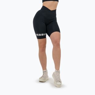 Trainings Shorts Damen NEBBIA 9″ Snatched High Waisted black